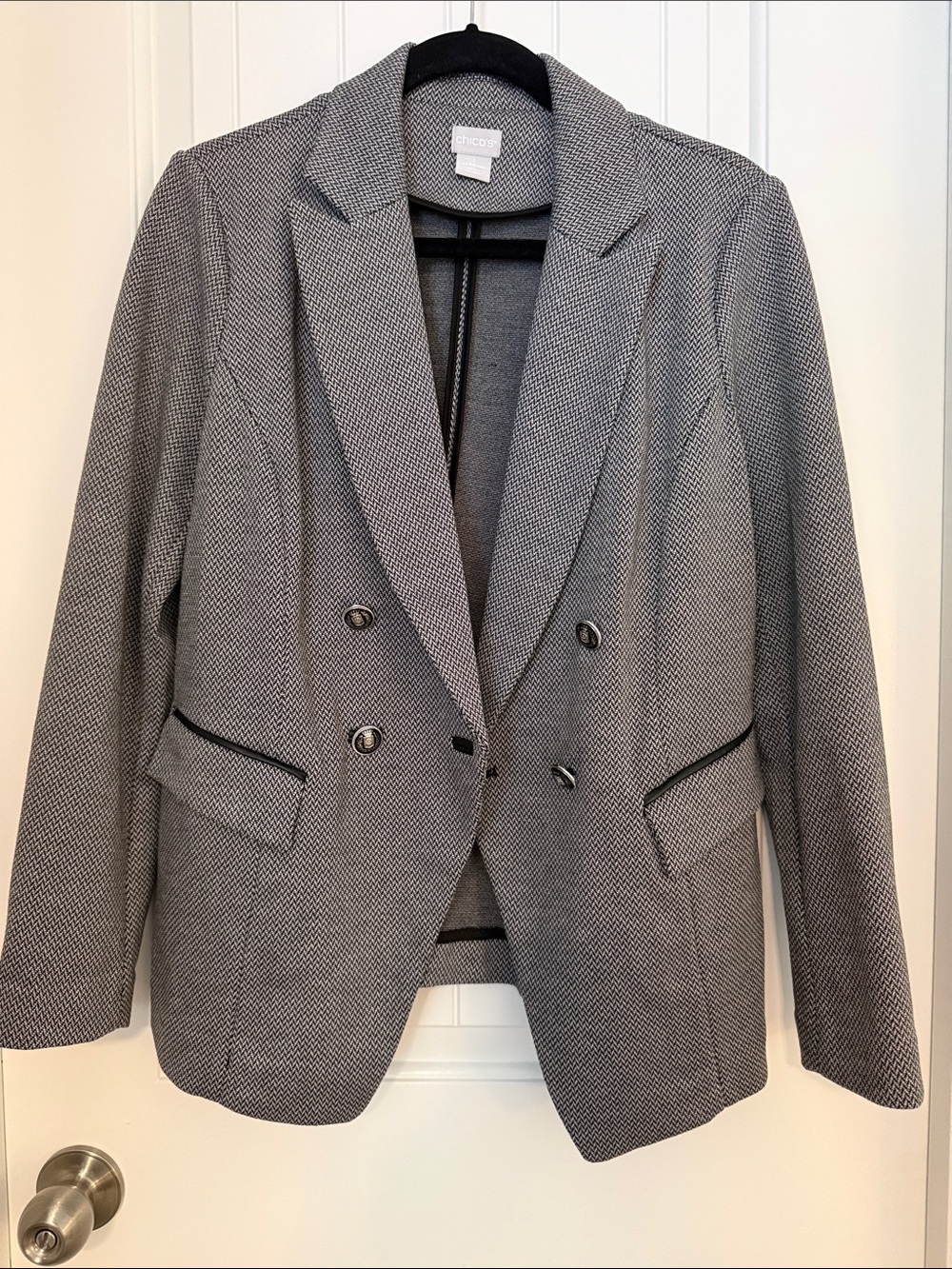 Chicos herringbone blazer (size 8/10)